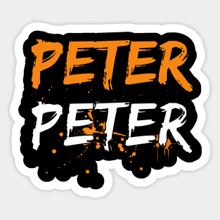 Mens Couples Halloween Costume Peter Pumpkin Eater Sticker